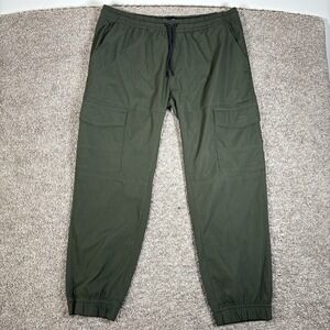Akademiks Cargo Pants Casual Activewear Joggers Drawstring Green Size 2XL